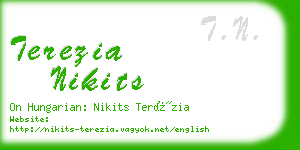 terezia nikits business card